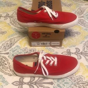 Cherry red Pro-Keds sneakers